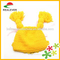 New arrival hand crochet knit newborn baby cute girl hats for baby